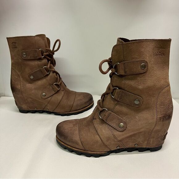 Sorel Joan of Arctic Wedge Ankle Boots 8.5 - Picture 1 of 12
